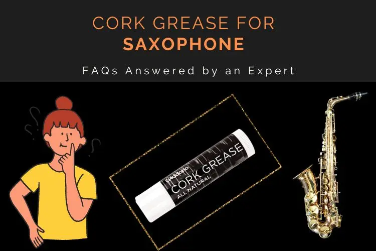 Saxophonist Wondering With a Cork Grease Product and a Saxophone on Her Side