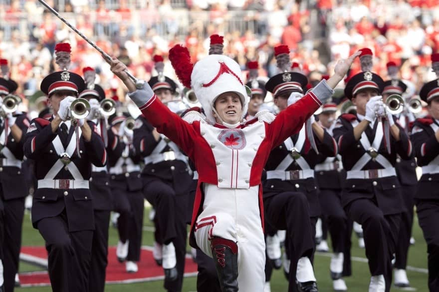 Drum Major performing